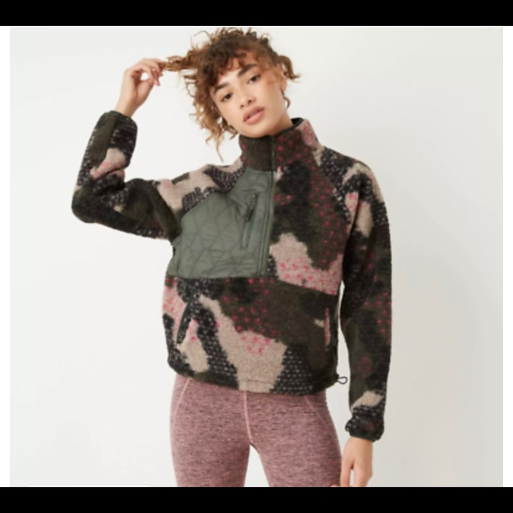 JoyLab Camouflage Fleece Sweater